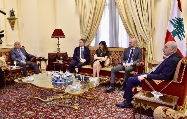 الرئيس بري بعد لقائه بارو: لبنان موحّد ومتمسّك ببقاء اليونيفيل ووقف العدوان