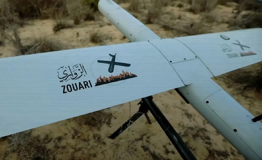 بالفيديو: لأول مرة.. طائرات "الزواري" الانتحارية تضرب أهدافاً للاحتلال في عمق الأراضي الفلسطينية المحتلة