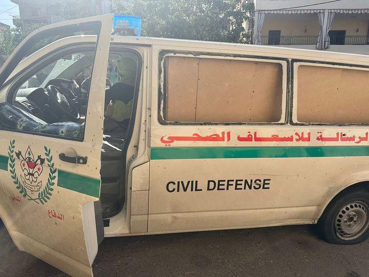 الاحتلال الإسرائيلي يستهدف سيارات الإسعاف في لبنان ... نداء للمجتمع الدولي!