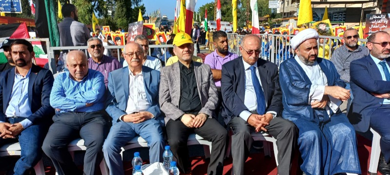 "الحزب" احيا يوم الشهيد باحتفال تكريمي في الغازية برعاية الوزير بيرم: العالم الصامت عن جرائم "اسرائيل" عالم مجرم ومنافق