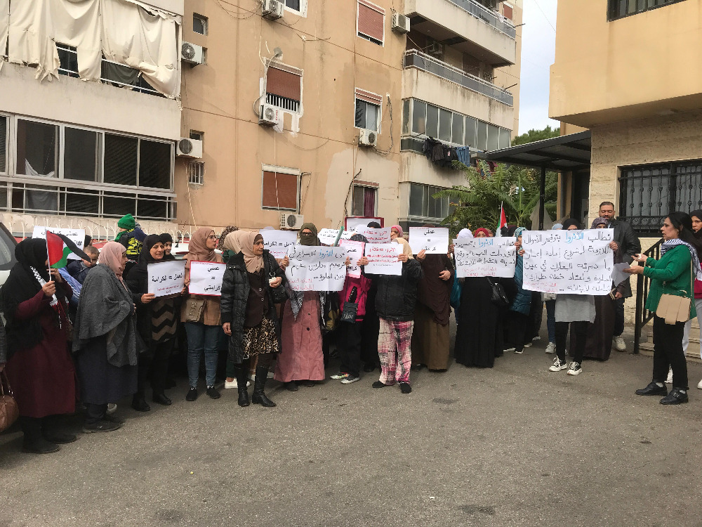 "ندى" تنظم اعتصاما في مخيم عين الحلوة: ادانة العدوان الاسرائيلي على غزة ودعوة "الاونروا" الى تحسين خدماتها للاجئين الفلسطينيين
