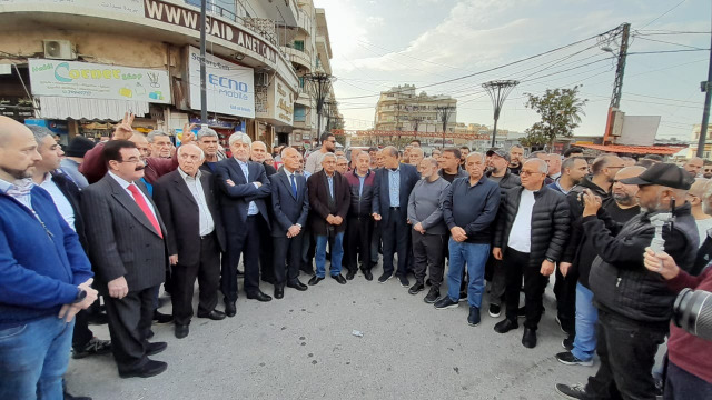 بمشاركة النائب سعد ... اعتصام لـ"تجار صيدا وضواحيها" رفضاً لقانون الإيجارات للأماكن غير السكنية