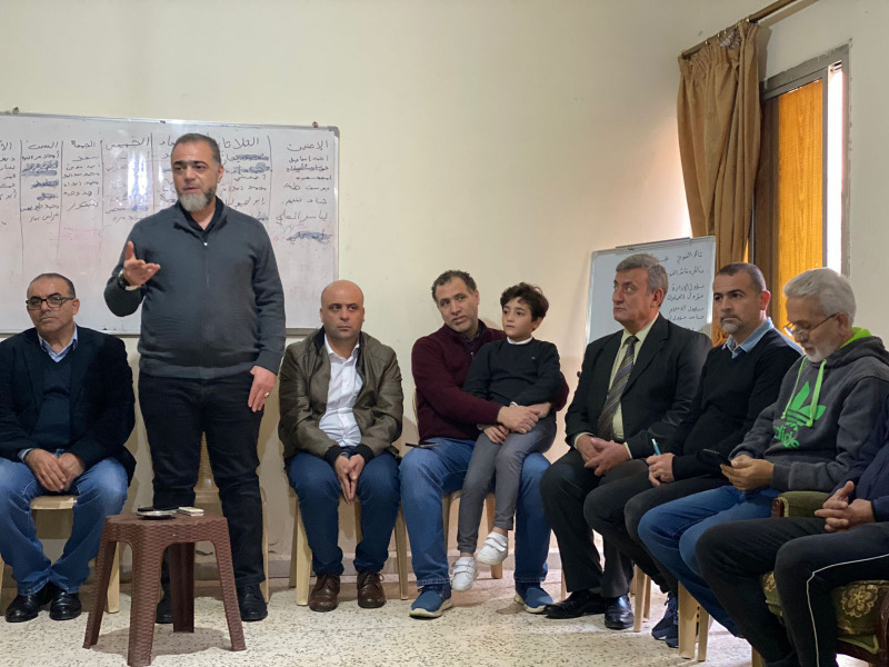 د. أبو العينين يتفقد مقرات وحدة الاسعاف والطوارئ والدفاع المدني الفلسطيني في مخيم نهر البارد