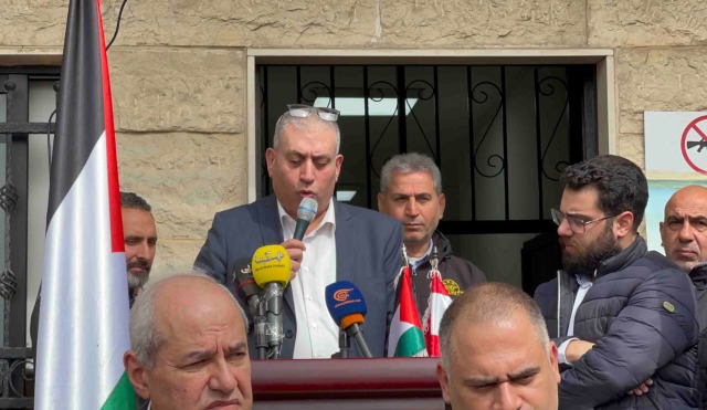 اعتصام أمام مكتب الأونروا في صيدا تحت شعار: "معاً لحماية ولاية الأونروا واستمرار تمويلها"