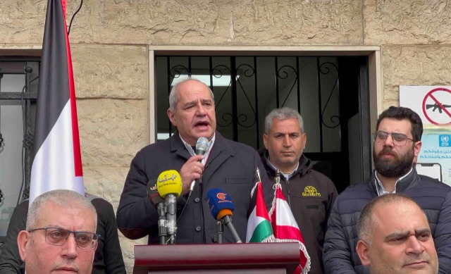 اعتصام أمام مكتب الأونروا في صيدا تحت شعار: "معاً لحماية ولاية الأونروا واستمرار تمويلها"