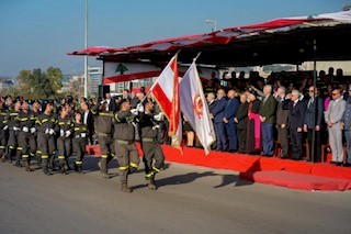 احتفال في مارينا الضبية بمناسبة اليوم العالمي للدفاع المدني