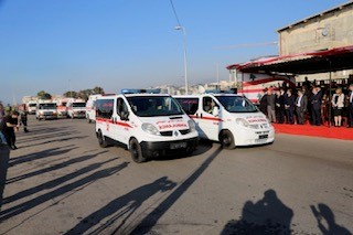 احتفال في مارينا الضبية بمناسبة اليوم العالمي للدفاع المدني