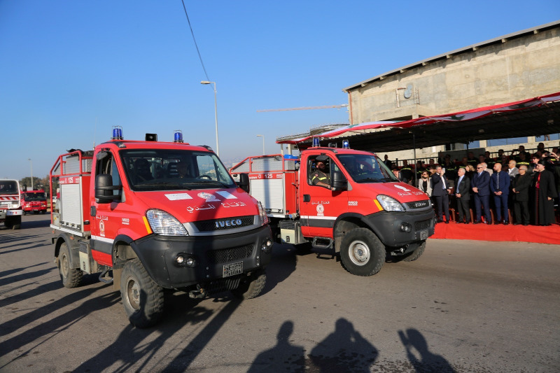 احتفال في مارينا الضبية بمناسبة اليوم العالمي للدفاع المدني