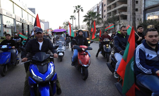 مسيرة سيارات في صيدا في الذكرى 49 لاستشهاد المناضل معروف سعد