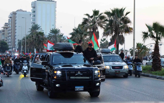 مسيرة سيارات في صيدا في الذكرى 49 لاستشهاد المناضل معروف سعد