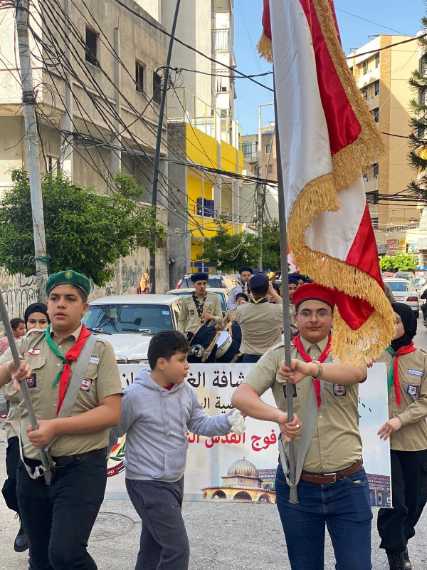 جمعية كشافة الغد تُنظم مسيرة إستقبال شهر رمضان المُبارك