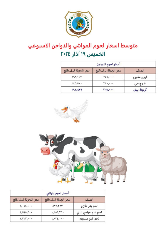 بالأرقام - إليكم متوسط أسعار اللحوم والخضار والفاكهة في لبنان