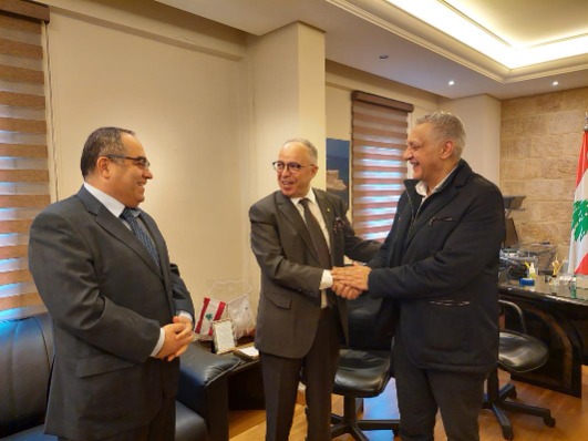 رئيس بلدية صيدا د. بديع إلتقى السفير الجزائري  بلباقي