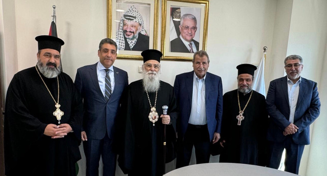 "الرئاسية لشؤون الكنائس" تطلع مطران قبرص على آخر المستجدات على الساحة الفلسطينية