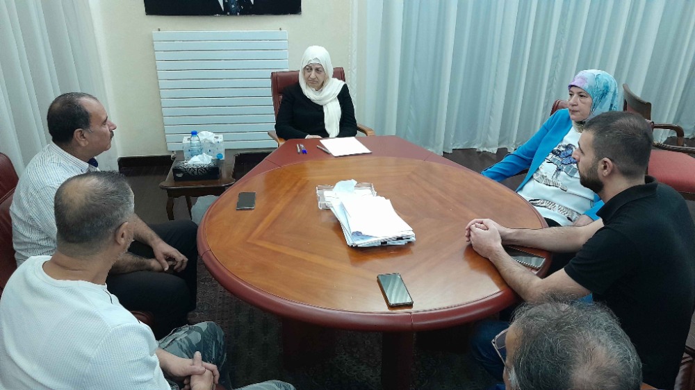 بهية الحريري تلتقي وفوداً من حركة فتح وجبهة النضال الشعبي واتحاد عمال فلسطين وجمعية الصداقة الإيطالية-العربية