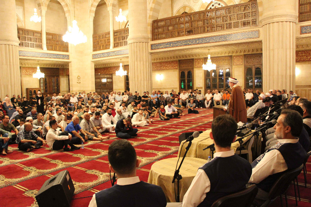 المفتي سوسان رعى احتفالاً لـ"مجمع مسجد الحاج بهاء الدين الحريري" بذكرى المولد النبوي