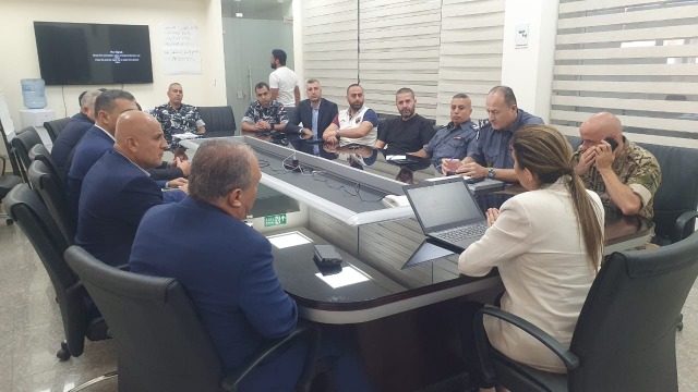 محافظ النبطية د. هويدا الترك تترأس اجتماع مجلس الأمن الفرعي لبحث التحديات الأمنية في النبطية