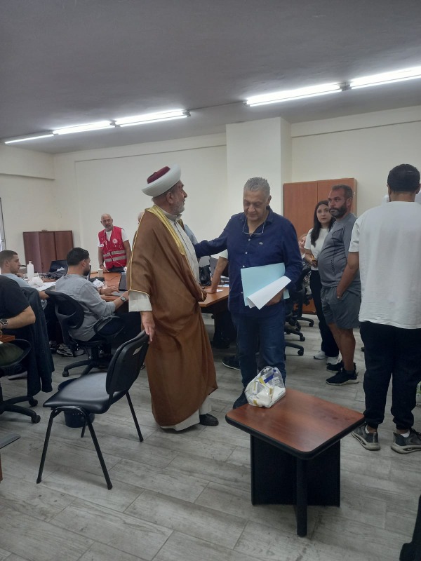نداء مشترك من المفتي سليم سوسان ود. بديع لتنظيم توزيع المساعدات على النازحين في صيدا