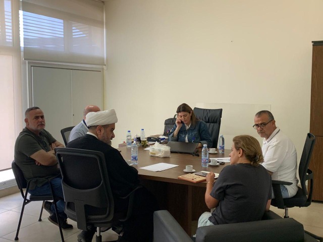 المحافظ الترك تابعت قضايا الصامدين والنازحين من أبناء محافظة النبطية
