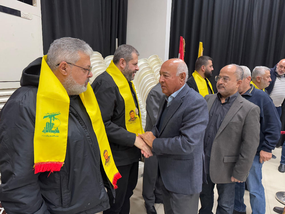 "الحزب" وعائلة الشهيد هادي ضاهر تقبلوا التبريكات بشهادته في صيدا
