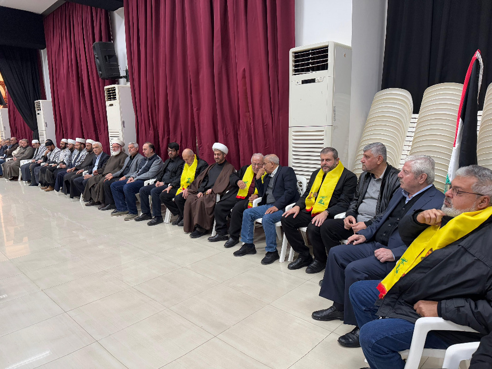 "الحزب" وعائلة الشهيد هادي ضاهر تقبلوا التبريكات بشهادته في صيدا