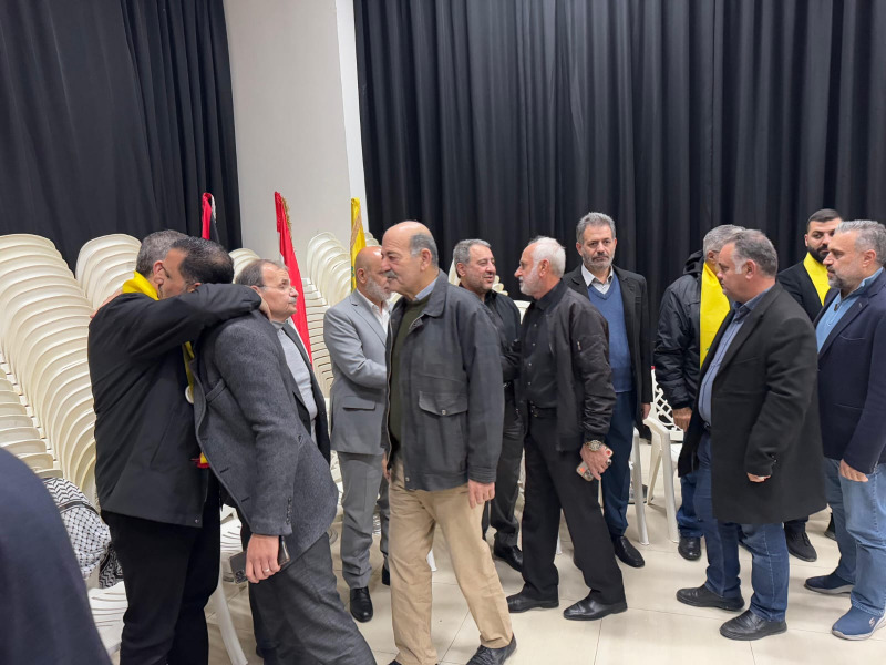 "الحزب" وعائلة الشهيد هادي ضاهر تقبلوا التبريكات بشهادته في صيدا