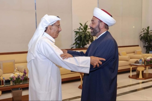القاضي خلدون عريمط يزور خلف الحبتور في دبي خلال مجلسه الرمضاني