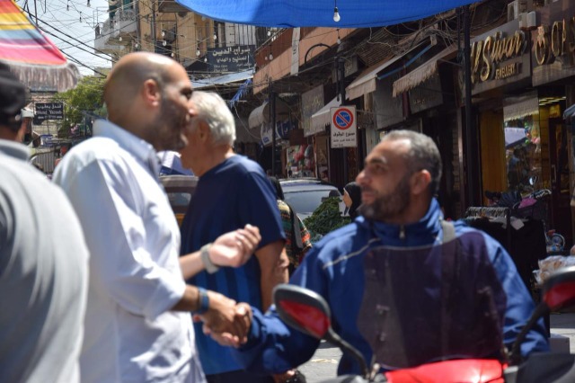 عمر مرجان استكمل جولته في السوق التجاري بصيدا: برنامج انتخابي يعكس هموم التجار