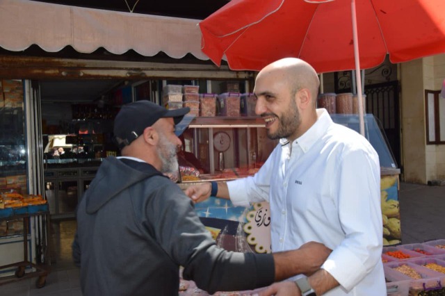 عمر مرجان استكمل جولته في السوق التجاري بصيدا: برنامج انتخابي يعكس هموم التجار