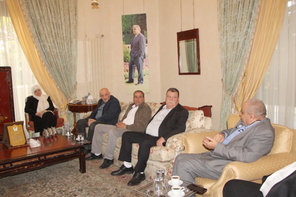 بهية الحريري التقت وفداً من لجنة المتابعة المركزية للجان الشعبية الفلسطينية