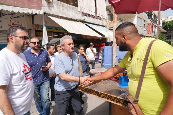 رئيس واعضاء لائحة "سوا لصيدا" جالوا في أحياء دلاعة والحاج حافظ وشارع غسان حمود