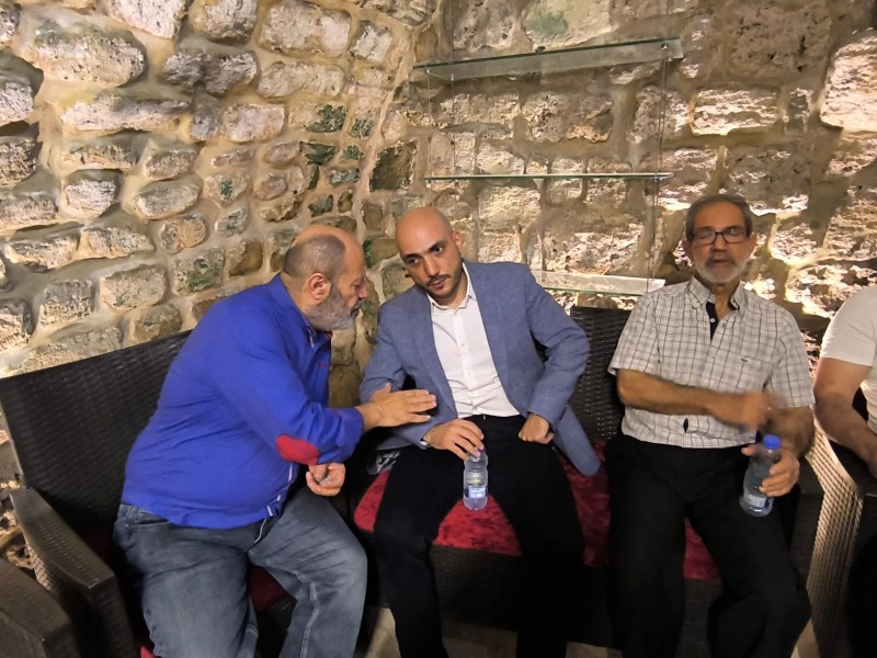 رئيس لائحة "صيدا بدّها ونحنا قدها" عمر مرجان يلتقي آل القاضي