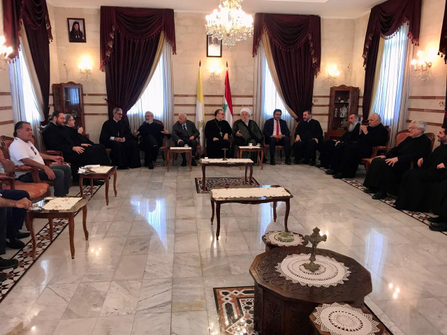 المفتي عسيران يهنئ الرئيس العام الجديد للرهبانية المخلصية الأرشمندريت أنطوان رزق ويشدد على الوحدة الوطنية