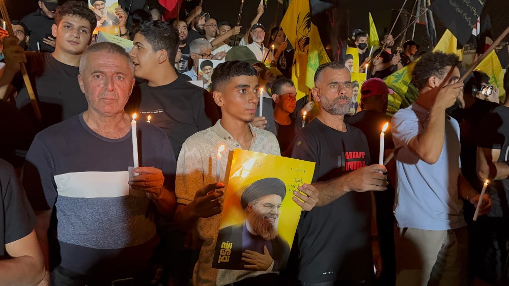 إحياء الذكرى الأولى لاستشهاد السيد نصرالله والسيد صفي الدين… شموع وولاء للمقاومة