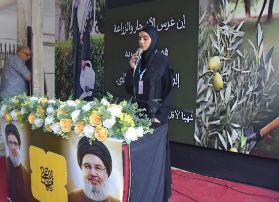 غرس زيتونة باسم الشهيد السيد نصرالله في الغازية