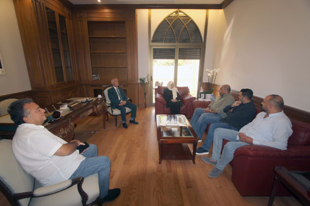 بهية الحريري تلتقي سليم خوري والعقيدين حلاوي ونهرا..  وتتابع مع زوارها شؤوناً عامة