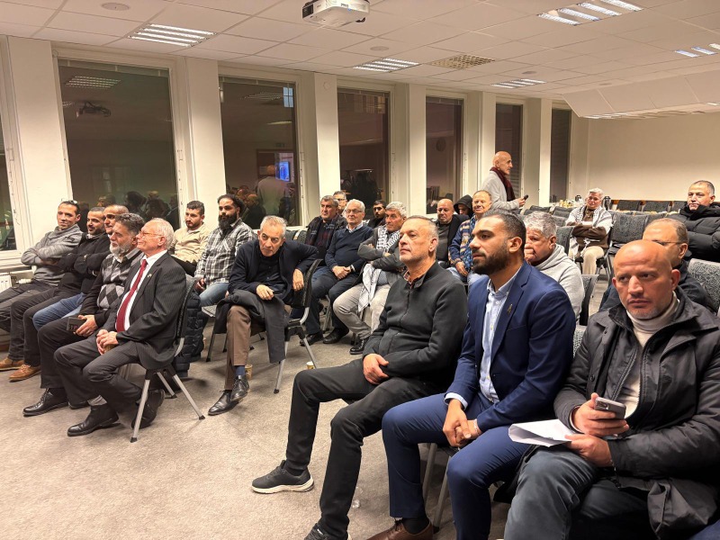 الاتحادات الشعبية الفلسطينية في السويد تستضيف د. أبو هولي لمناقشة المستجدات السياسية وأزمة تمويل الأونروا
