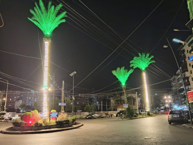 معطي يضيء دوار الست نفيسة أبو دراع والمنطقة بالتنسيق مع بلدية صيدا