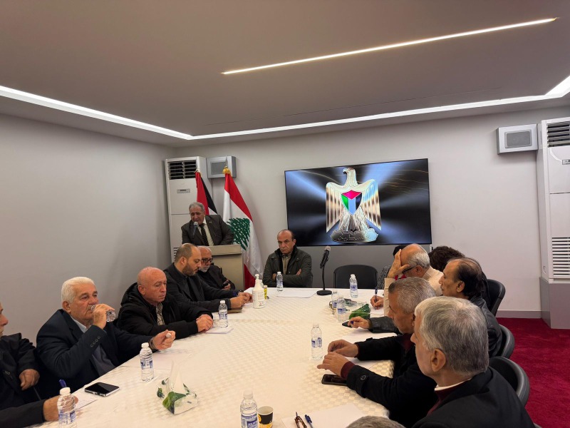 السفير الأسعد يعقد لقاء موسعاً لبحث أوضاع أبناء الشعب الفلسطيني في لبنان