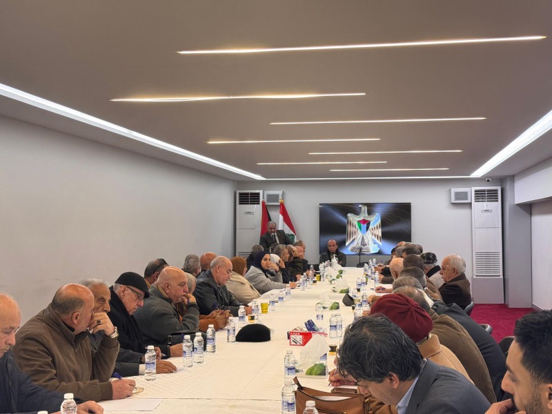 السفير الأسعد يعقد لقاء موسعاً لبحث أوضاع أبناء الشعب الفلسطيني في لبنان