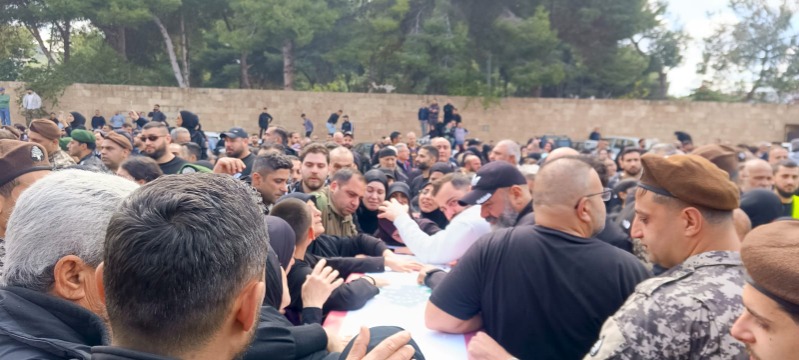 لاوندس ومحافظتي الجنوب والنبطية يودعون شهداء أمن الدولة في سراي صيدا بمأتم تكريمي مهيب