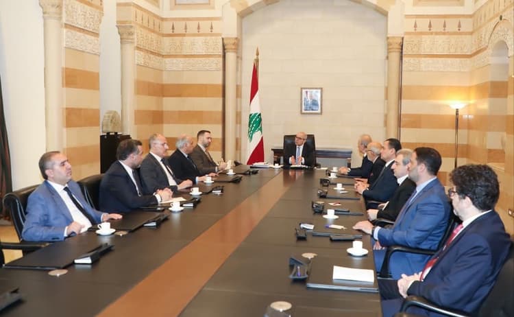 الرئيس سلام يؤكد مع "اللقاء الديموقراطي" ضرورة خفض التصعيد والعمل لوقف الحرب