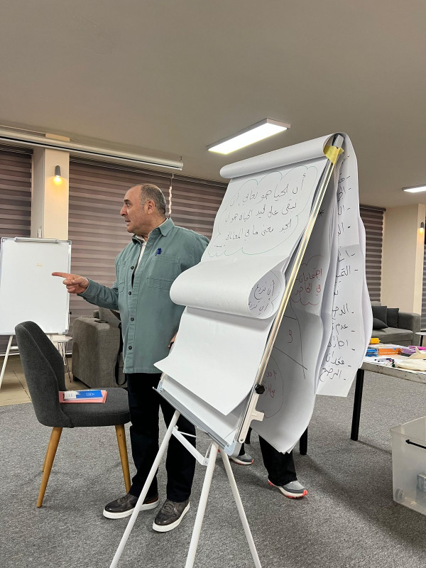 العاملات الاجتماعيات في مؤسسة معروف سعد يشاركن في ورش تدريبية لتعزيز مهارات الدعم النفسي والتنشيط المجتمعي