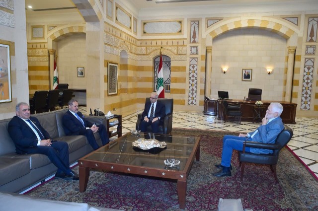 الرئيس سلام يستقبل الممثل الخاص للرئيس عباس، ياسر عباس بحضور السفير  الأسعد