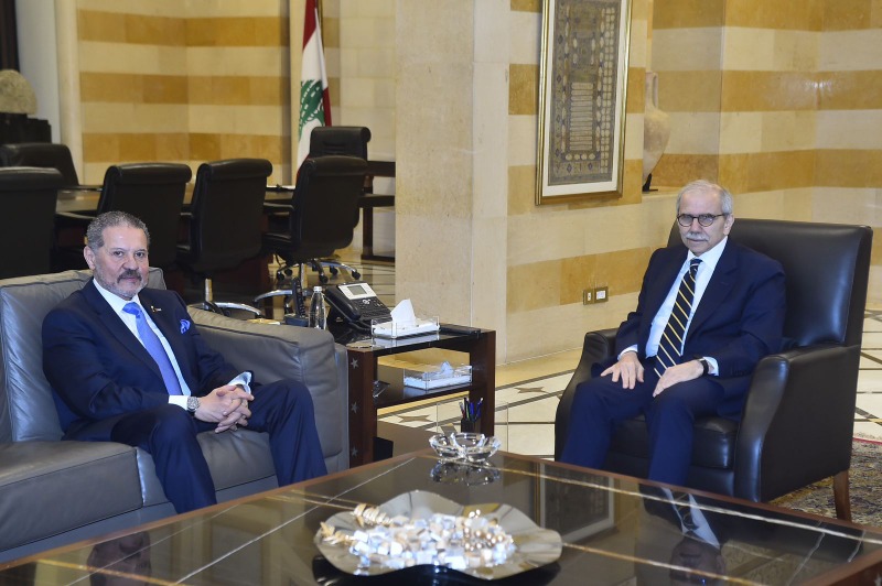 الرئيس سلام يستقبل الممثل الخاص للرئيس عباس، ياسر عباس بحضور السفير  الأسعد