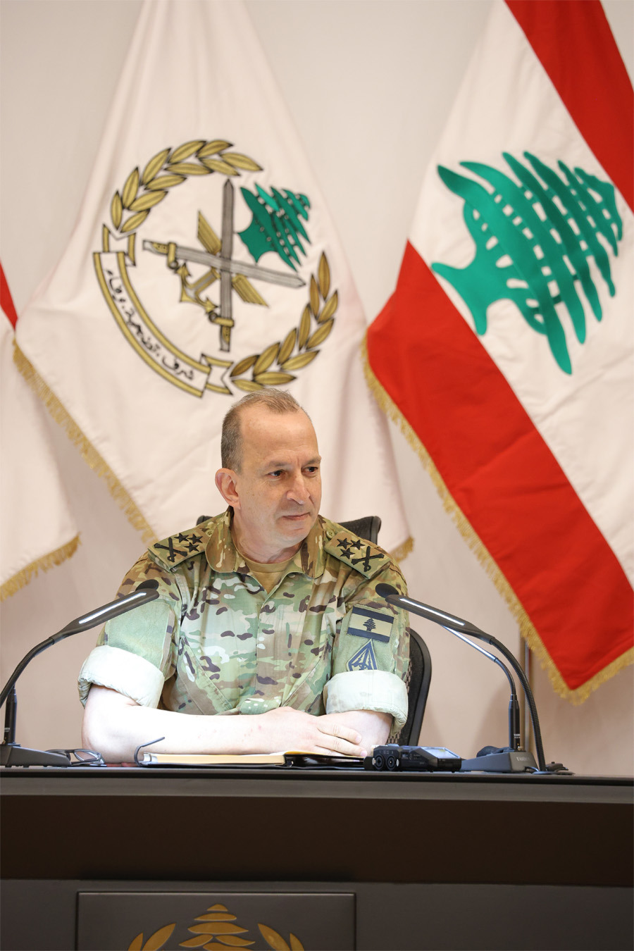 قائد الجيش: العلاقة مع السلطات السورية جيدة والسلم الأهلي خط أحمر