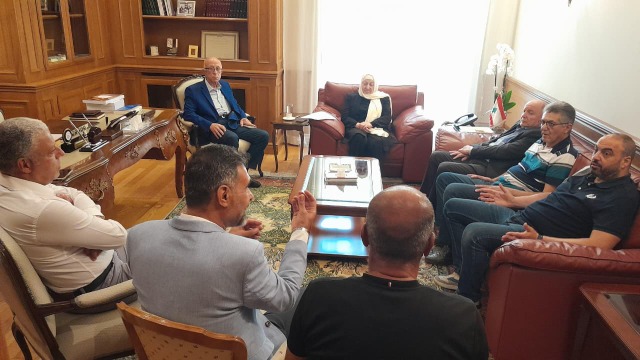بهية الحريري والأسمر يبحثان أوضاع الجنوب والأزمات المعيشية ودعم صمود الأهالي