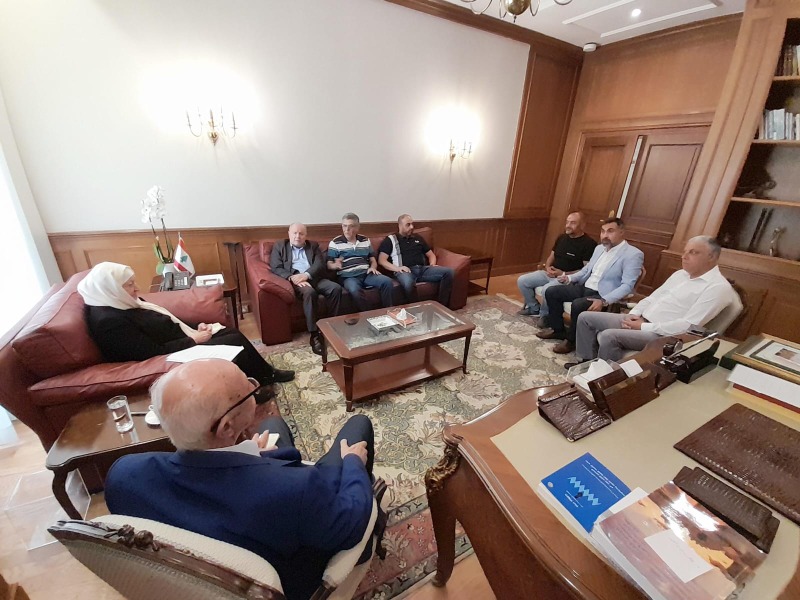 بهية الحريري والأسمر يبحثان أوضاع الجنوب والأزمات المعيشية ودعم صمود الأهالي