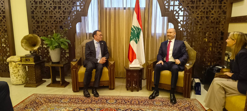 وزير خارجية النرويج يصل الى سرايا صيدا