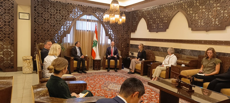 وزير خارجية النرويج يصل الى سرايا صيدا